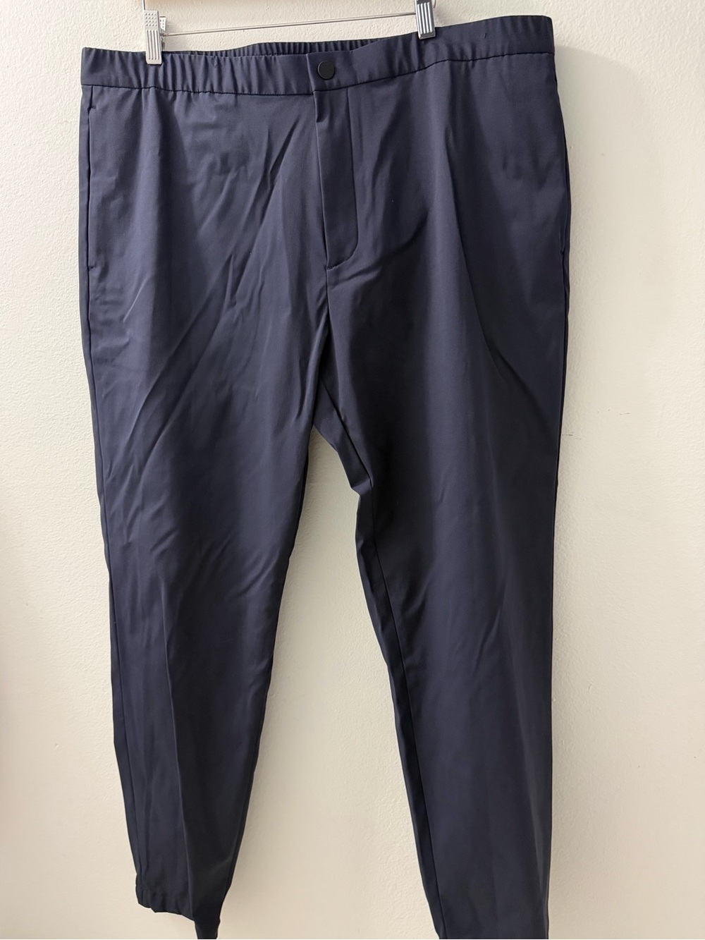Theory Navy Stretch Tapered Chinos